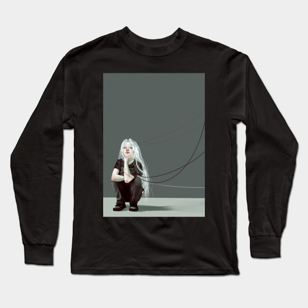 Child Sephiroth Long Sleeve T-Shirt by Saoghal